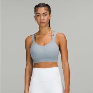NWT Lululemon Like a Cloud Longline Bra *Light Support, D/DD Cup Chambray